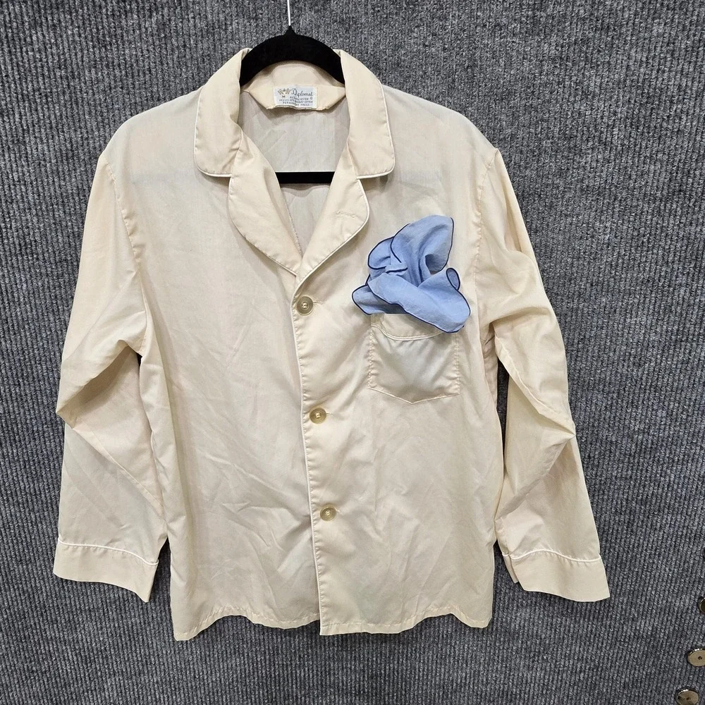 Diplomat Vintage Mens Pajama Set Medium Lightweight Permanent Press